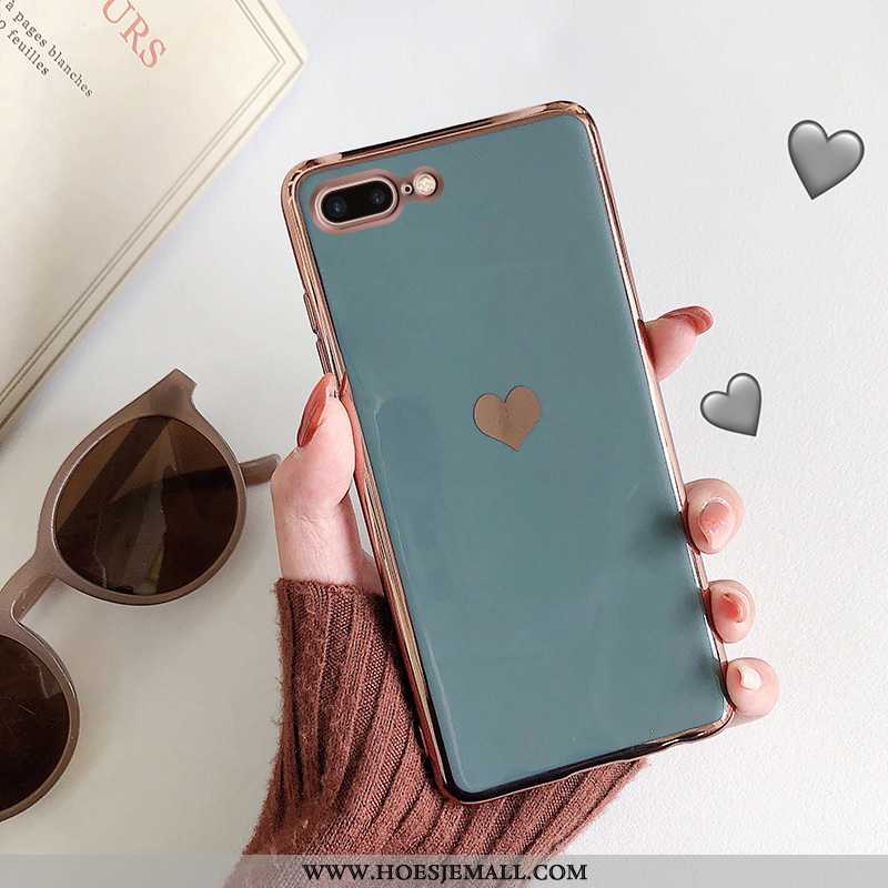 Hoesje iPhone 8 Plus Siliconen Trend All Inclusive Rood Anti-fall Plating