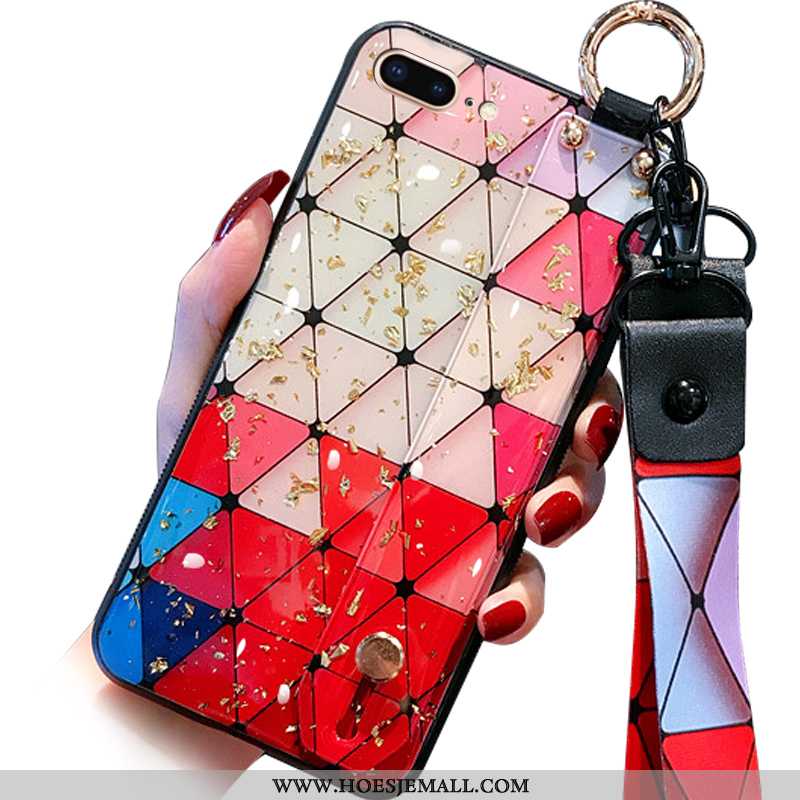 Hoesje iPhone 8 Plus Mode Hanger Mobiele Telefoon Trend Helder Camouflage