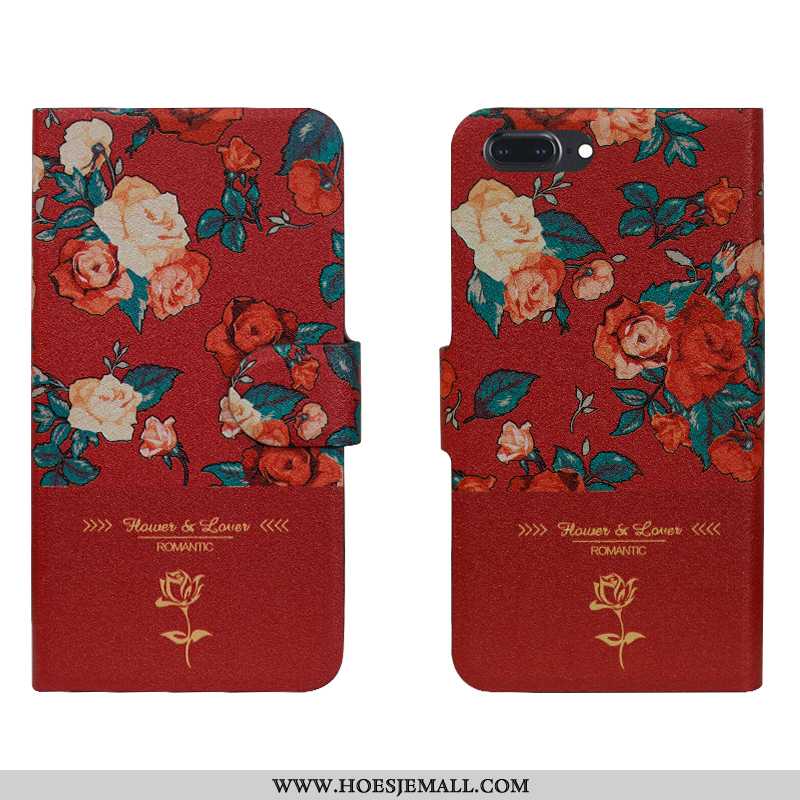 Hoes iPhone 8 Plus Trend Zacht Anti-fall Scheppend Bloemen Bescherming Zwart Zwarte