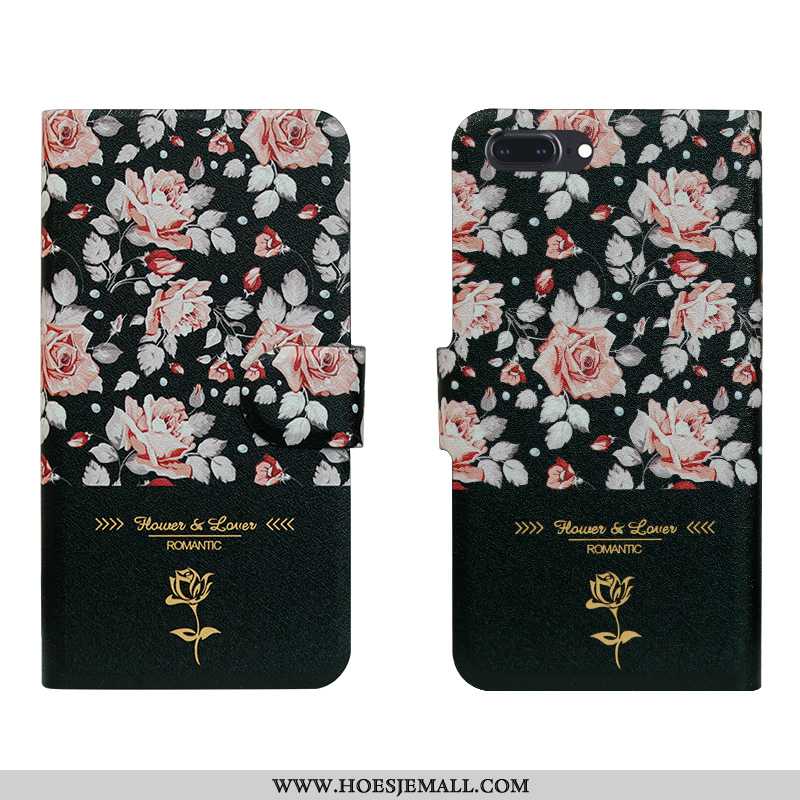 Hoes iPhone 8 Plus Trend Zacht Anti-fall Scheppend Bloemen Bescherming Zwart Zwarte