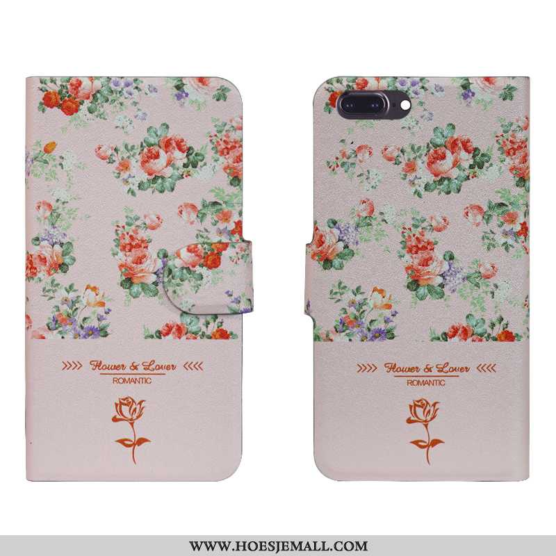 Hoes iPhone 8 Plus Trend Zacht Anti-fall Scheppend Bloemen Bescherming Zwart Zwarte