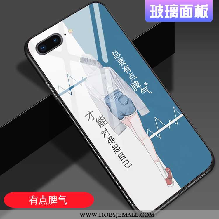 Hoesje iPhone 8 Plus Trend Siliconen Glas Rood Mobiele Telefoon Lovers Chinese Stijl