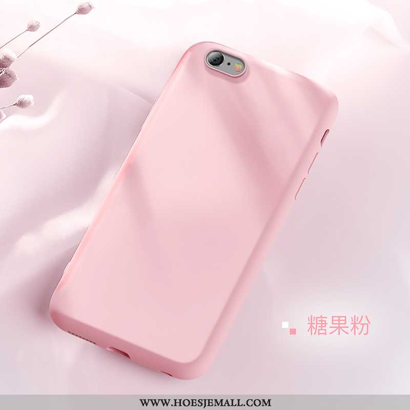 Hoes iPhone 8 Dun Zacht Effen Kleur Mobiele Telefoon Nieuw Schrobben Roze
