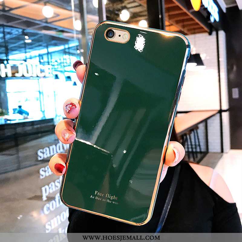 Hoes iPhone 8 Persoonlijk Scheppend Bescherming Goud Hoesje Mobiele Telefoon Plating Blauwe