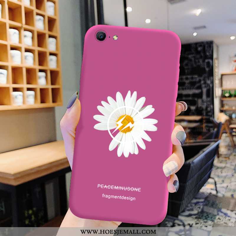 Hoesje iPhone 8 Bescherming Trend Hoes Siliconen All Inclusive Mobiele Telefoon Roos