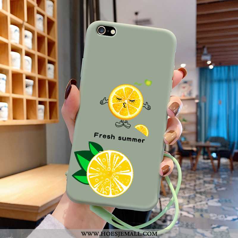 Hoesje iPhone 8 Spotprent Mooie Dun Super All Inclusive Fruit Anti-fall Geel