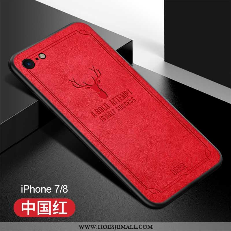 Hoes iPhone 8 Trend Super Leer Rood Mobiele Telefoon Kwaliteit Pu