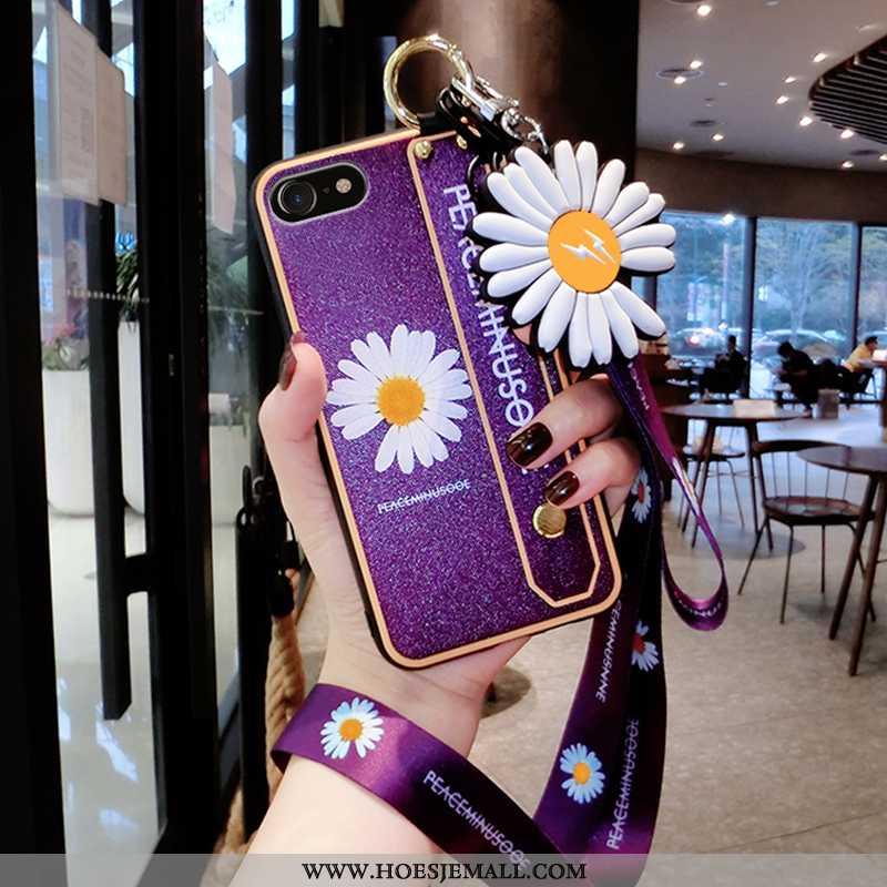 Hoes iPhone Se (nouveau) Siliconen Persoonlijk All Inclusive Scheppend Purper High End Dun