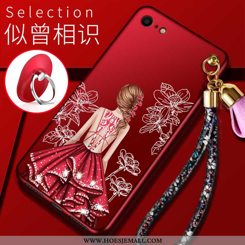 Hoesje iPhone Se (nouveau) Trend Siliconen Persoonlijk Mobiele Telefoon All Inclusive Hoes Rood