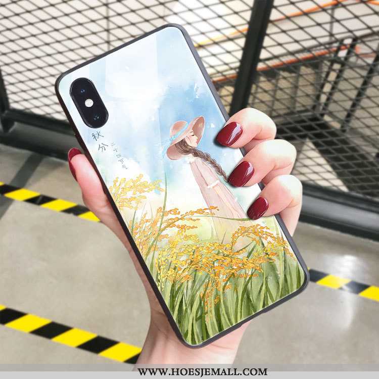 Hoes iPhone X Persoonlijk Super Mobiele Telefoon Dun Mode Kunst Net Red Roze