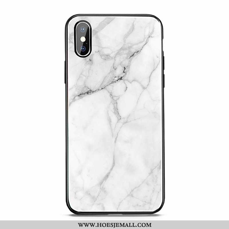 Hoes iPhone X Bescherming Glas Grote Zwart Hoesje Lovers Zwarte