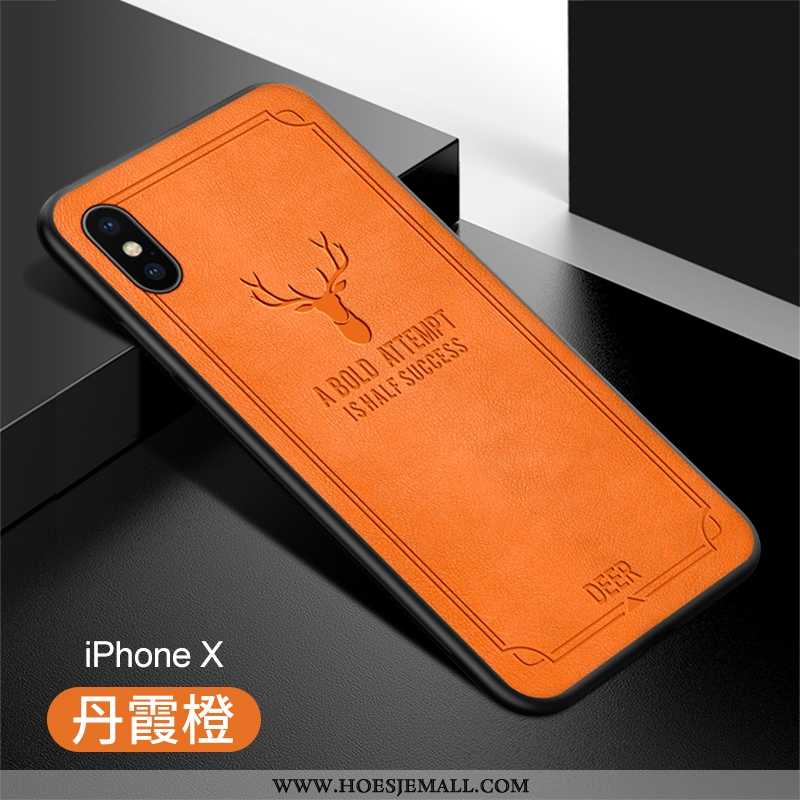 Hoes iPhone X Zacht Siliconen High End Bescherming Super Kwaliteit All Inclusive Oranje