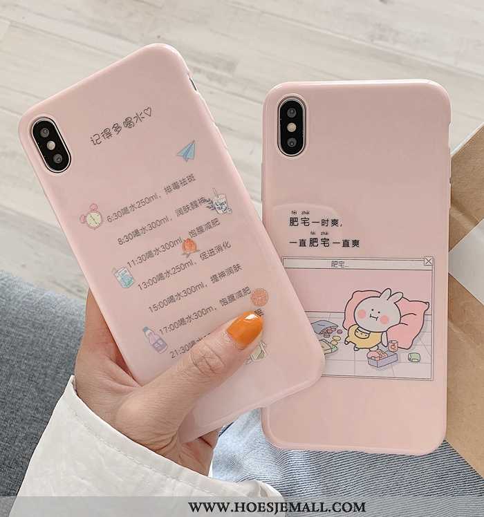 Hoes iPhone X Trend Super Dun Mobiele Telefoon Siliconen Hoesje Roze