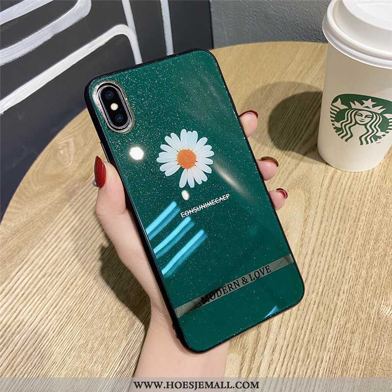 Hoesje iPhone Xr Siliconen Trend Super Hoes Zwart All Inclusive Bloemen Zwarte