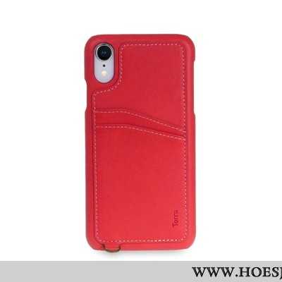 Hoes iPhone Xr Leren Hoesje Leer Mobiele Telefoon Echte Bruin