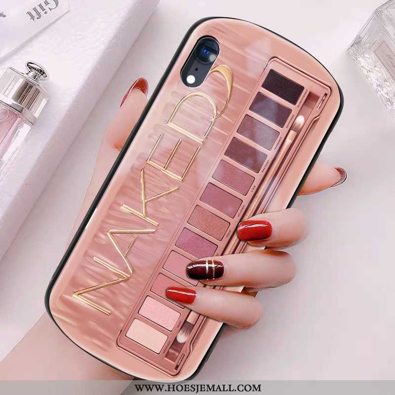 Hoes iPhone Xr Glas Persoonlijk Roze Mobiele Telefoon Trend Net Red Siliconen