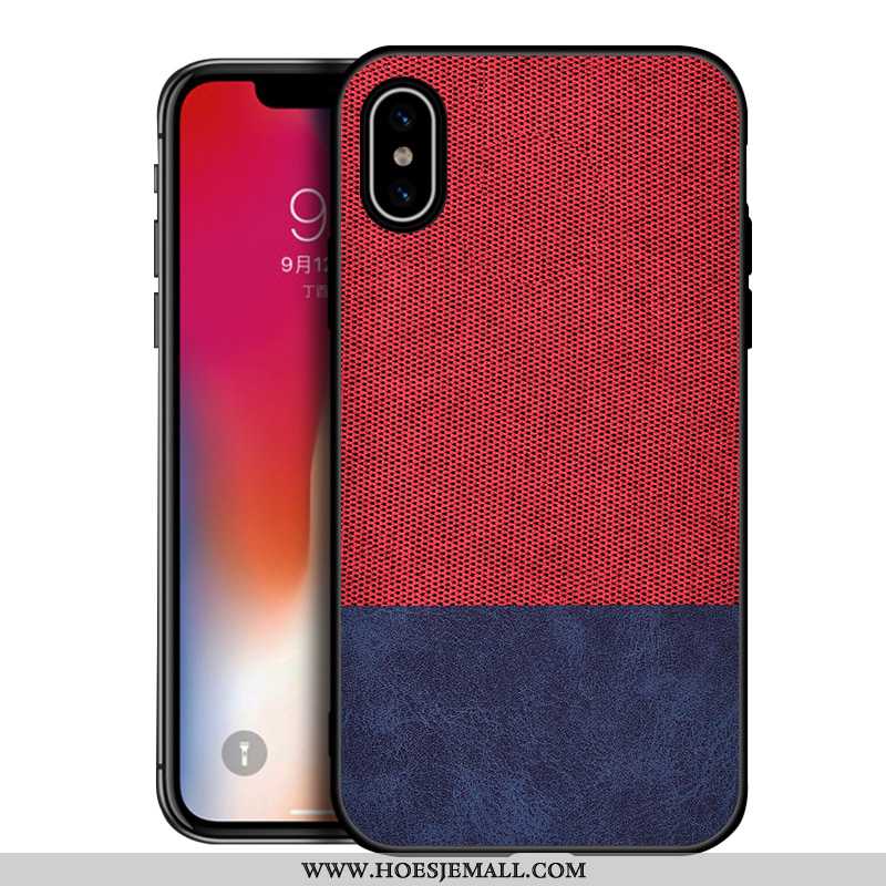 Hoes iPhone Xs Max Schrobben Patroon Hoesje All Inclusive Bescherming Mobiele Telefoon Grijs