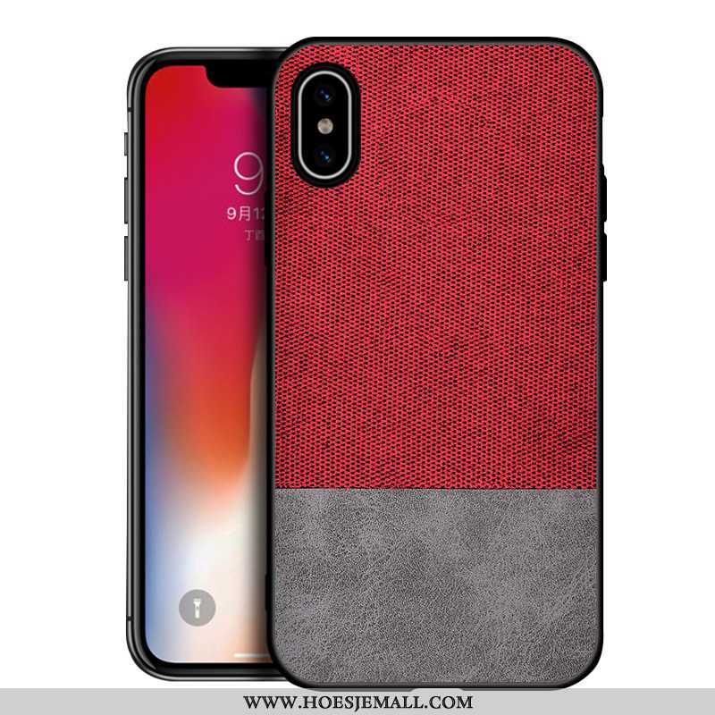 Hoes iPhone Xs Max Schrobben Patroon Hoesje All Inclusive Bescherming Mobiele Telefoon Grijs