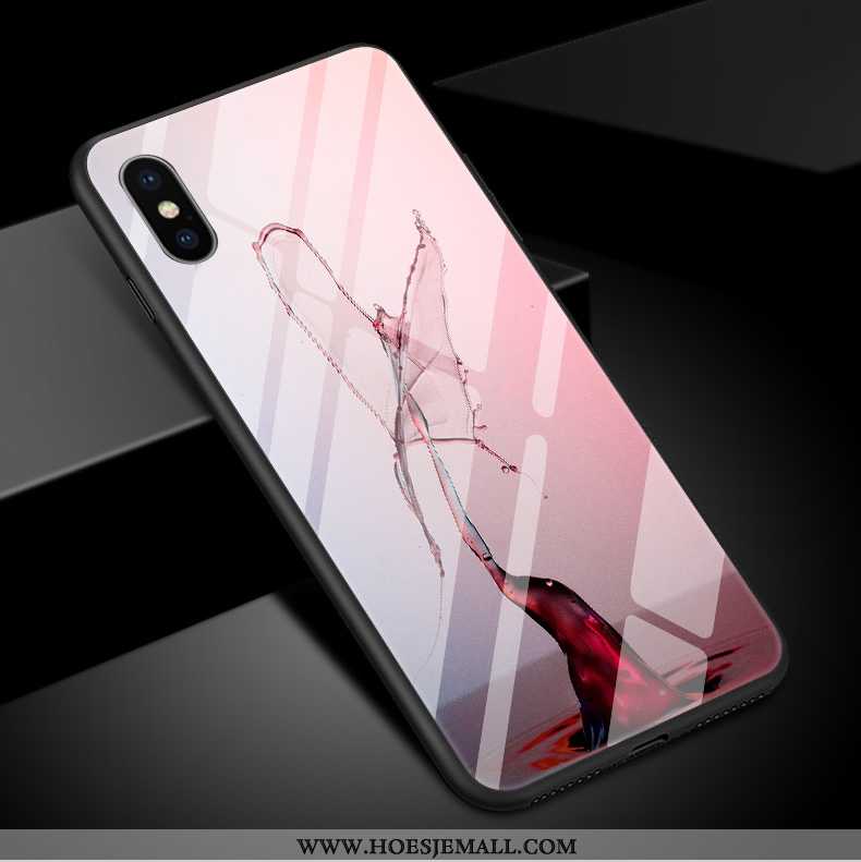 Hoesje iPhone Xs Max Original Trend Hoes Patroon Driedimensionaal Kunst Zwarte