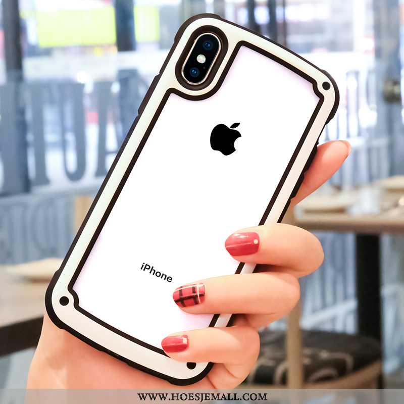 Hoes iPhone Xs Max Siliconen Bescherming Mobiele Telefoon Zacht Rood Hoesje Anti-fall