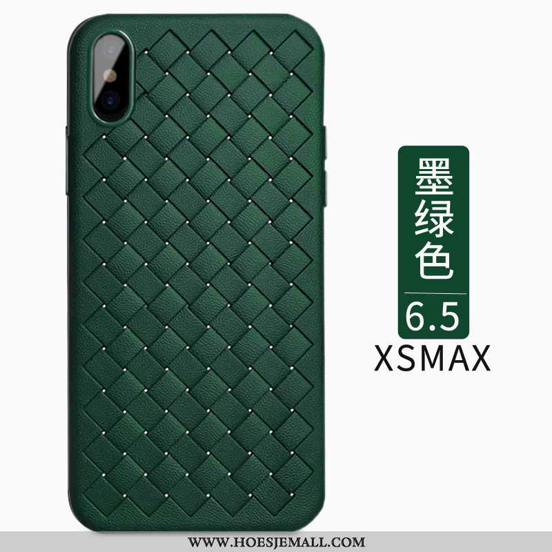 Hoesje iPhone Xs Max Trend Super Zwart Hoes Bescherming Anti-fall Zwarte