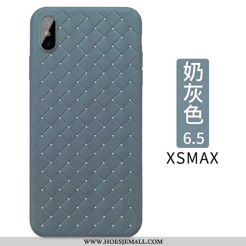 Hoesje iPhone Xs Max Trend Super Zwart Hoes Bescherming Anti-fall Zwarte