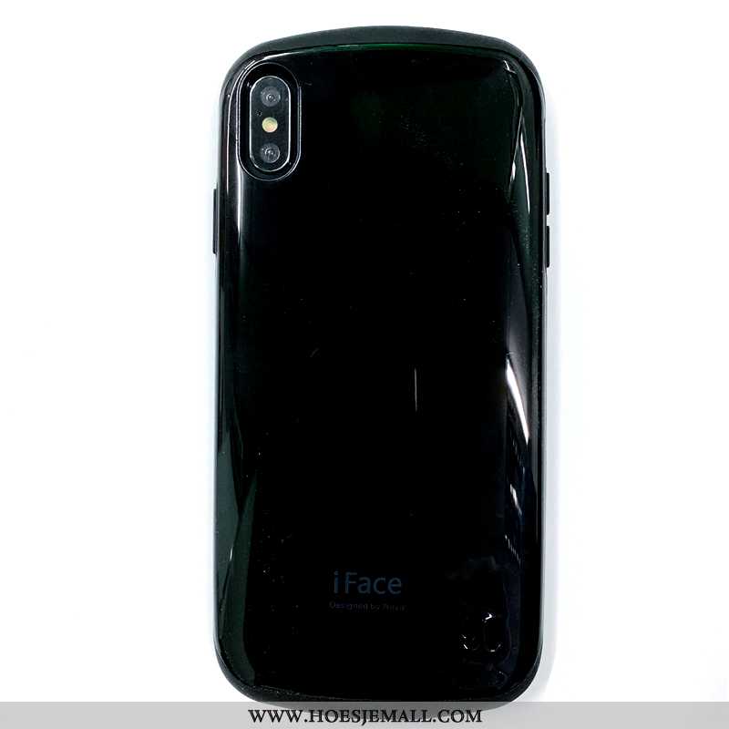 Hoes iPhone Xs Max Mobiele Telefoon Snoep Kleur Zwart Hoesje All Inclusive Anti-fall Zwarte