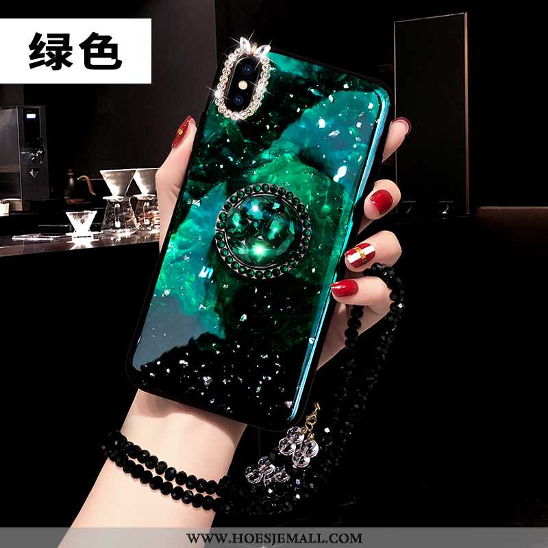 Hoesje iPhone Xs Scheppend Trend Groen Lovers Siliconen Mobiele Telefoon Bescherming