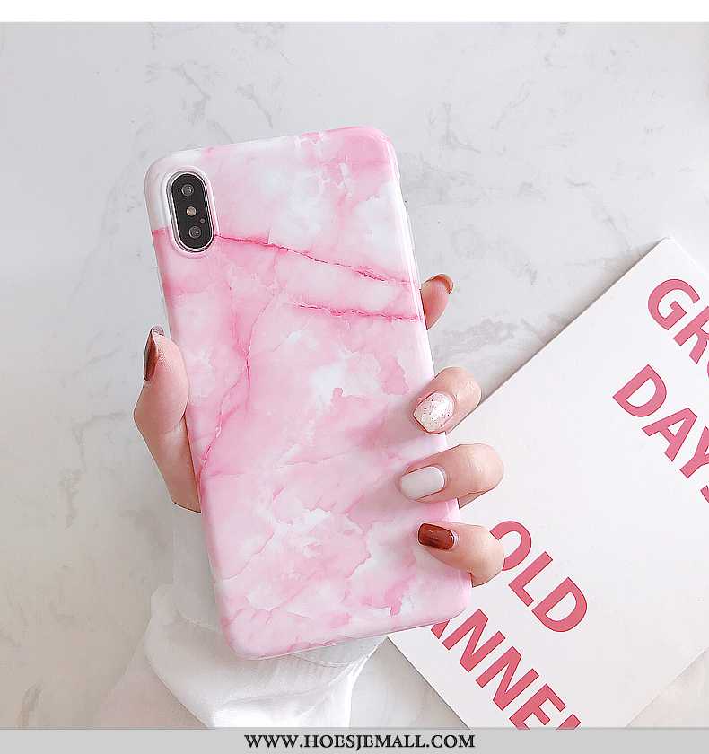 Hoes iPhone Xs Patroon Zacht Siliconen All Inclusive Licht Anti-fall Roze