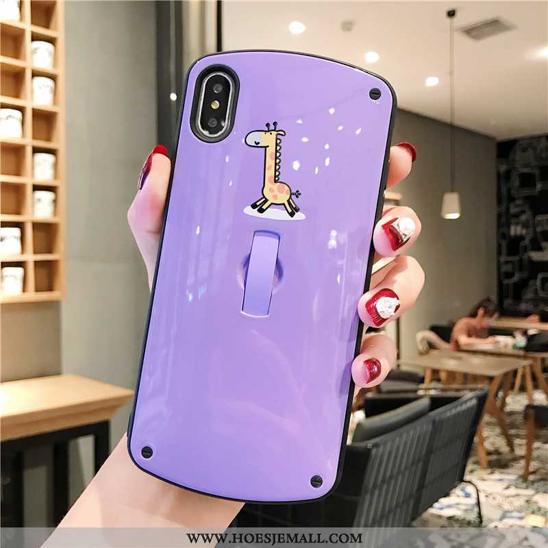 Hoesje iPhone Xs Trend Bescherming Spotprent Hoes Scheppend Mobiele Telefoon Witte