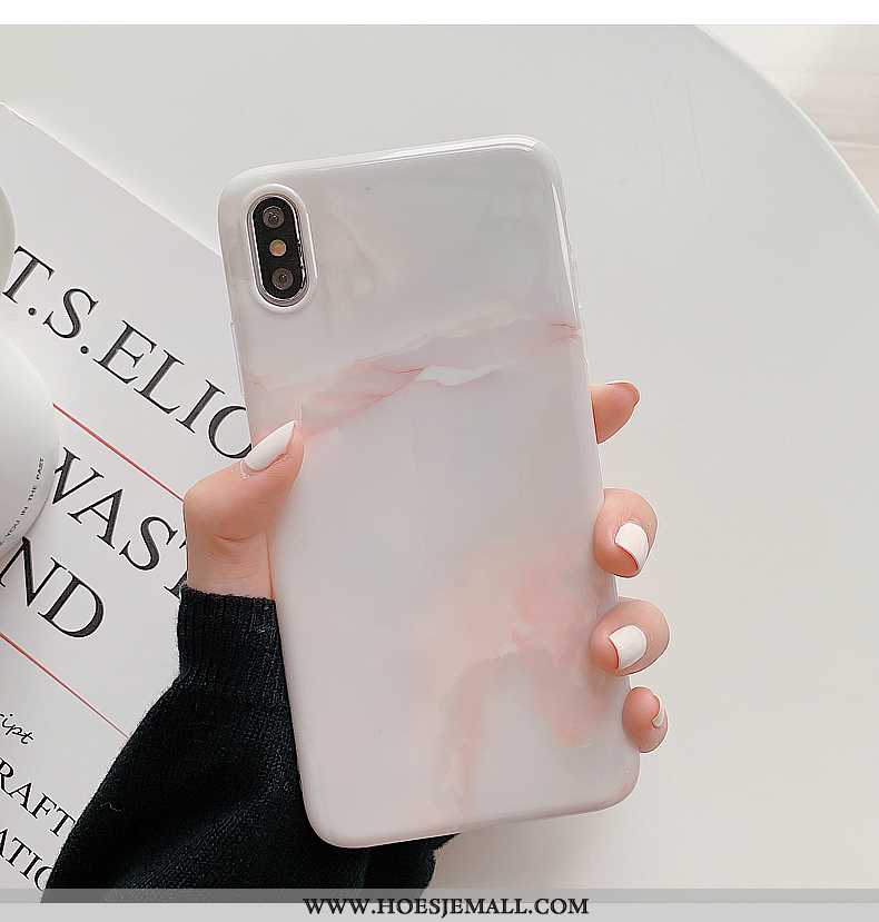 Hoes iPhone Xs Siliconen Patroon Mobiele Telefoon Hoesje Grote Zacht Groen