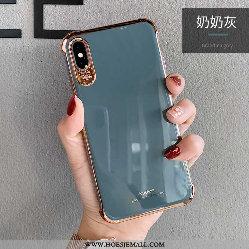 Hoes iPhone Xs Scheppend Trend High End Hoesje Licht Wit Anti-fall Witte