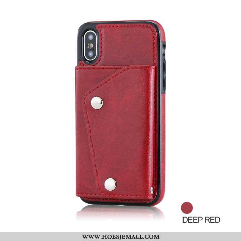 Hoesje iPhone Xs Trend Zacht Hanger Rood Nieuw Scheppend Mobiele Telefoon