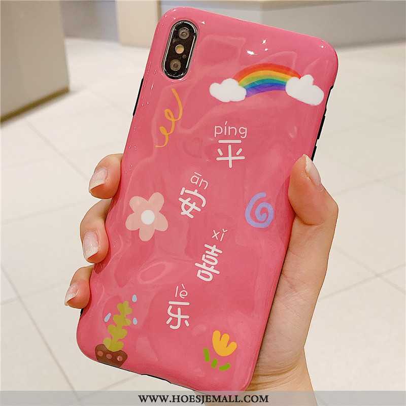 Hoes iPhone Xs Persoonlijk Zacht Groen Chinese Stijl Hoesje Mobiele Telefoon Lovers