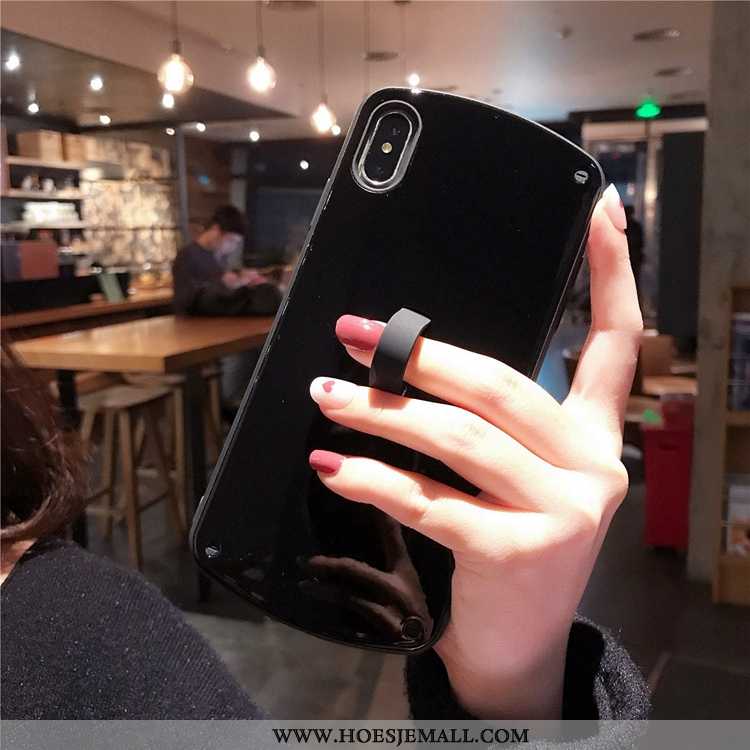 Hoes iPhone Xs Zacht Hoesje Nieuw Mobiele Telefoon Anti-fall Rood Effen Kleur