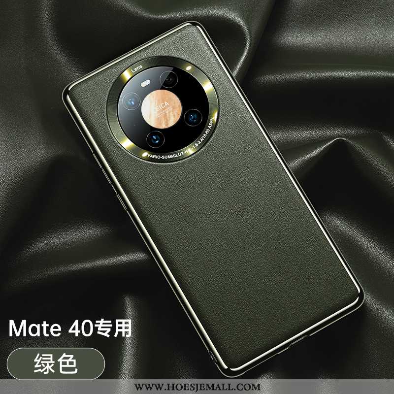 Hoesje Huawei Mate 40 Siliconen Bescherming Anti-fall All Inclusive Mobiele Telefoon Leer Blauwe