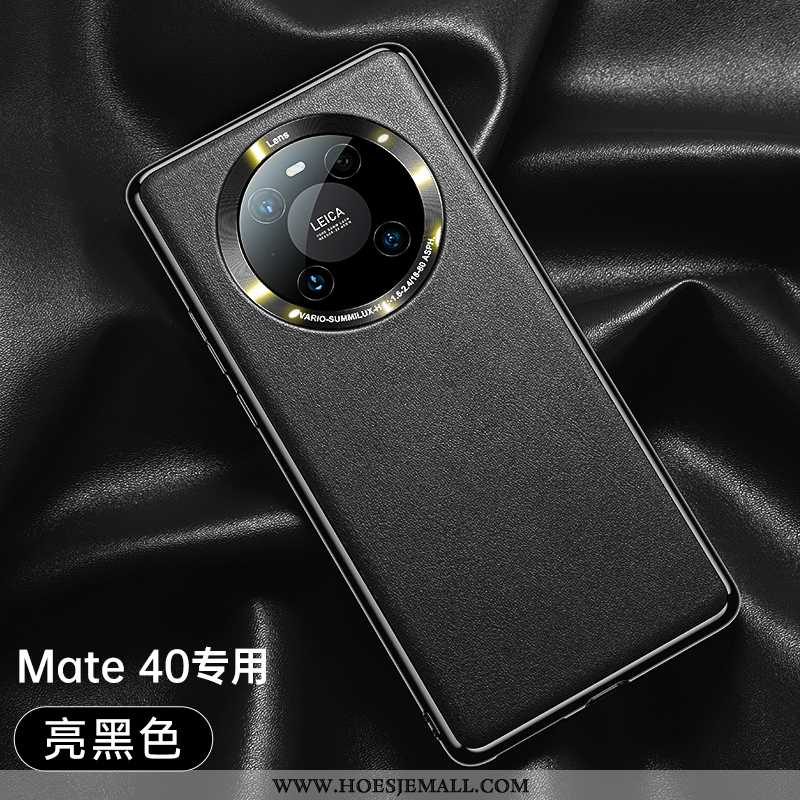 Hoesje Huawei Mate 40 Siliconen Bescherming Anti-fall All Inclusive Mobiele Telefoon Leer Blauwe