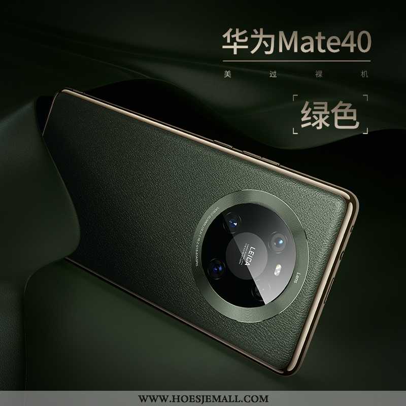 Hoesje Huawei Mate 40 Luxe Scheppend All Inclusive Patroon Dun Leer Geel