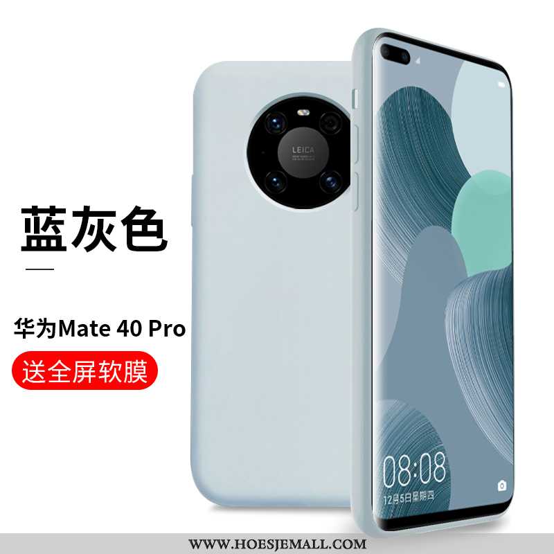 Hoes Huawei Mate 40 Pro Persoonlijk Super Blauw Eenvoudige Bescherming Hoesje Blauwe