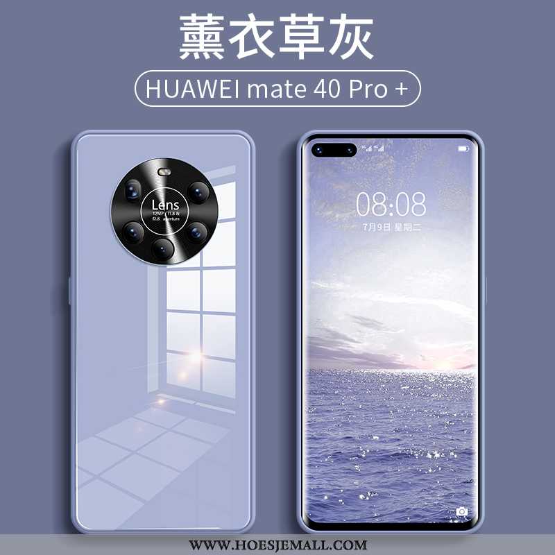 Hoes Huawei Mate 40 Pro+ Glas Siliconen High End Hoesje All Inclusive Nieuw Zwart Zwarte