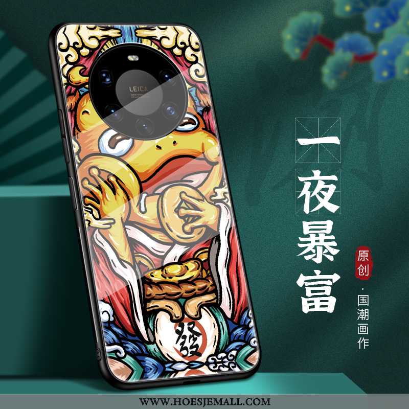 Hoes Huawei Mate 40 Pro+ Trend Super Persoonlijk Chinese Stijl Geel Net Red Hoesje