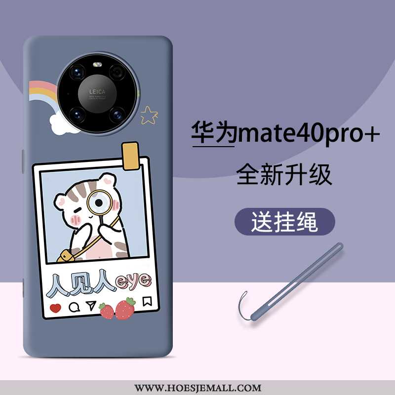 Hoesje Huawei Mate 40 Pro+ Persoonlijk Scheppend Mooie Blauw Mobiele Telefoon Anti-fall Blauwe