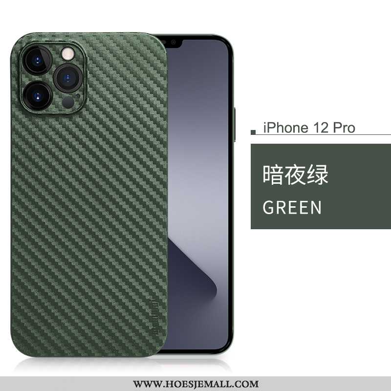Hoes iPhone 12 Pro Super Dun Trend Zacht Mobiele Telefoon Bescherming Schrobben Groen