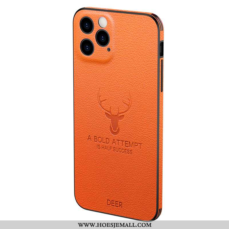 Hoes iPhone 12 Pro Scheppend Super Nieuw Bescherming Oranje High End