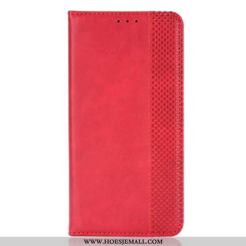 Bescherming Hoesje voor Huawei Mate 50 Pro Folio-hoesje Vintage Lederen Stijl