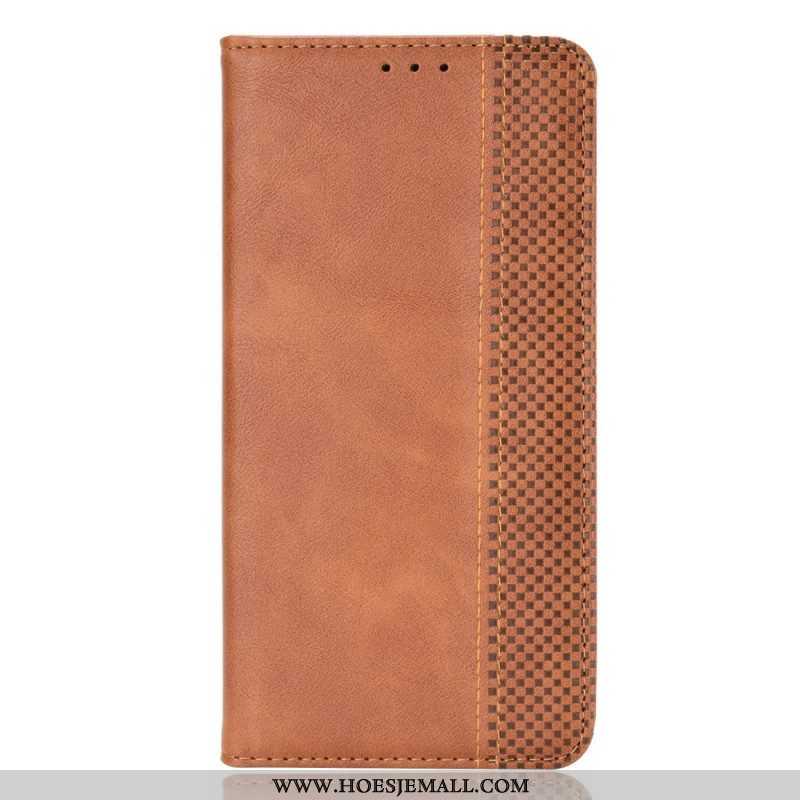 Bescherming Hoesje voor Huawei Mate 50 Pro Folio-hoesje Vintage Lederen Stijl