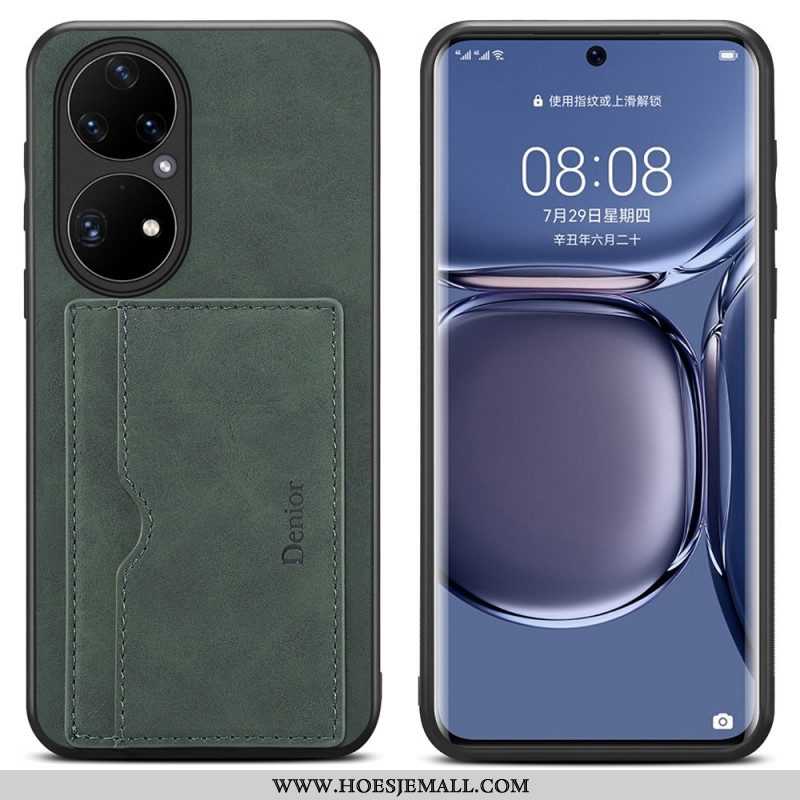 Hoesje voor Huawei P50 Pro Denior-kaarthouder