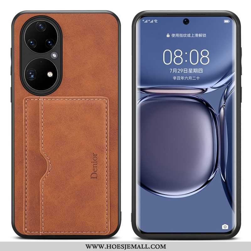 Hoesje voor Huawei P50 Pro Denior-kaarthouder