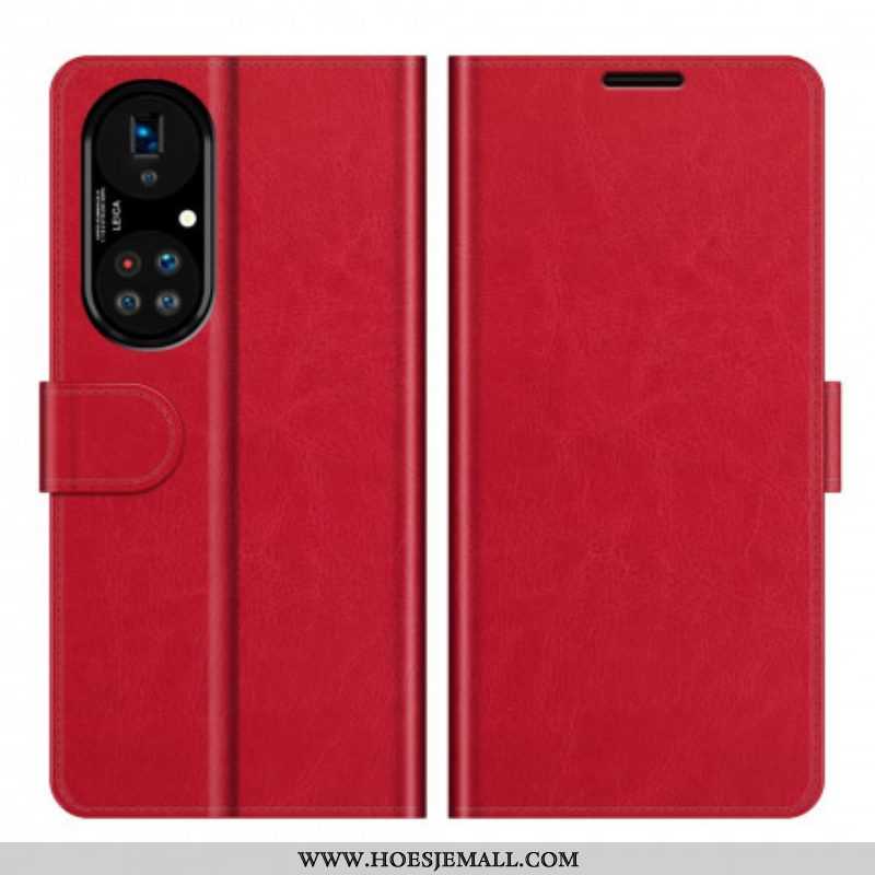 Flip Case voor Huawei P50 Pro Stijl Lederen Ontwerp