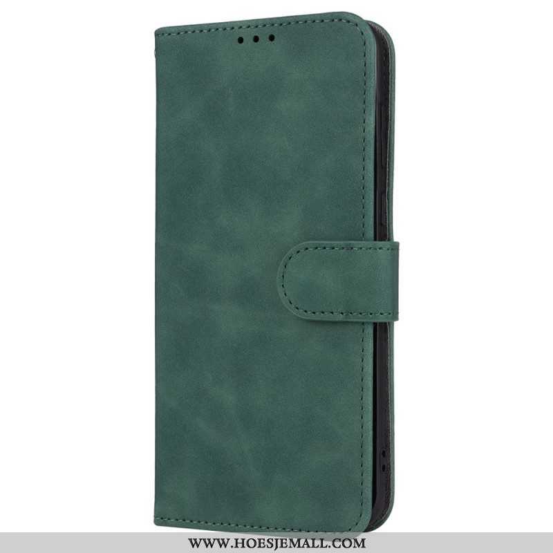 Flip Case voor Huawei P60 Pro Met Ketting Effen Kunstleer Met Riem